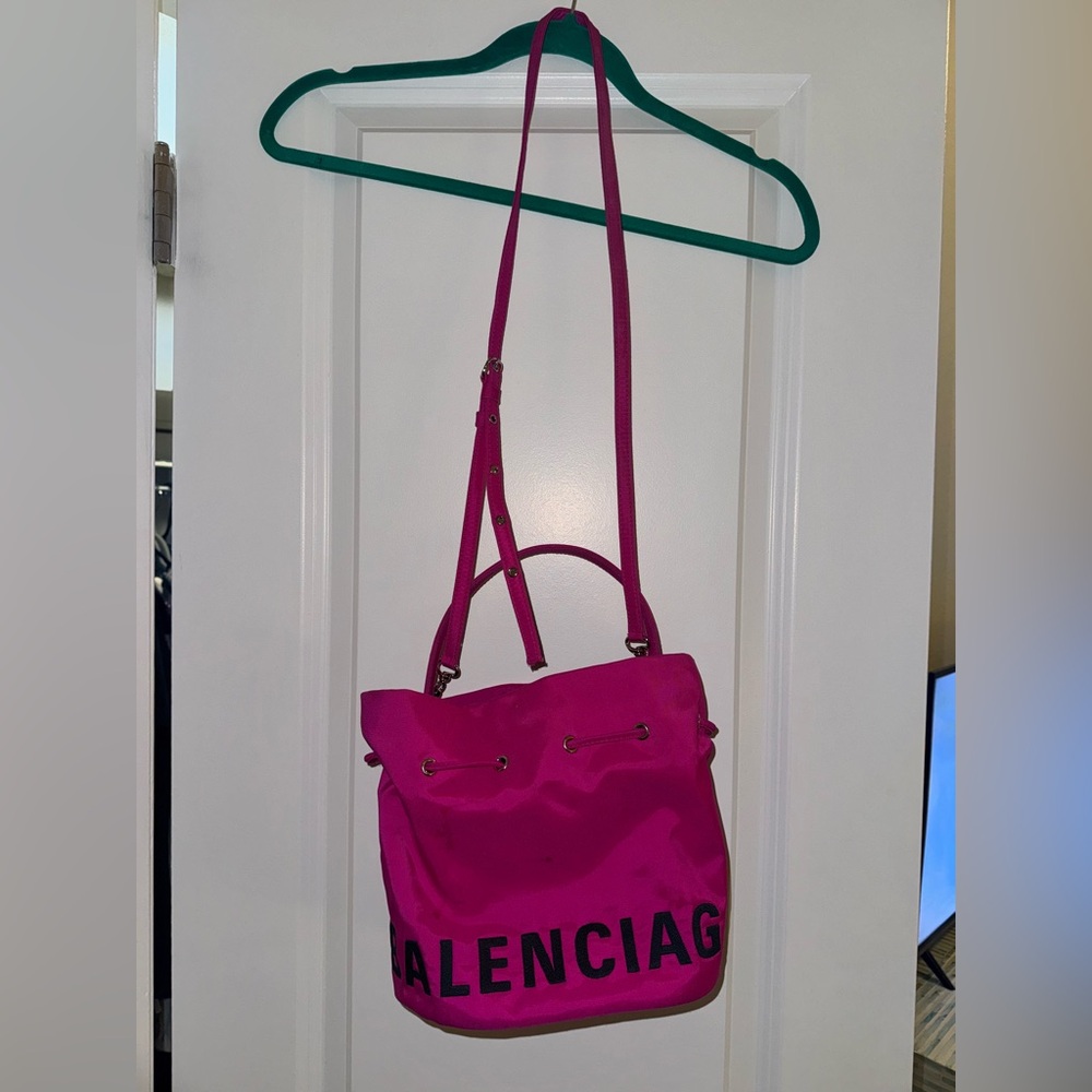Pink Balenciaga Bucket Bag USED